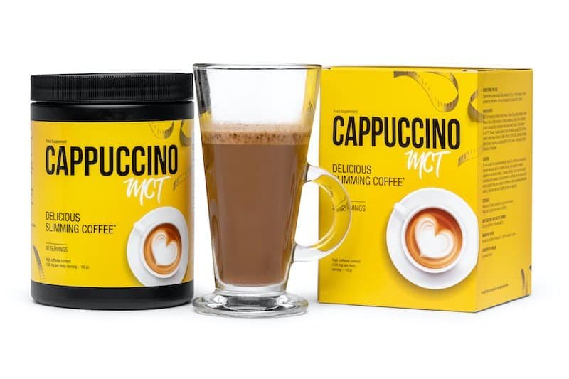 Cappuccino MCT slimming coffee with MCT oil for weight loss and energy