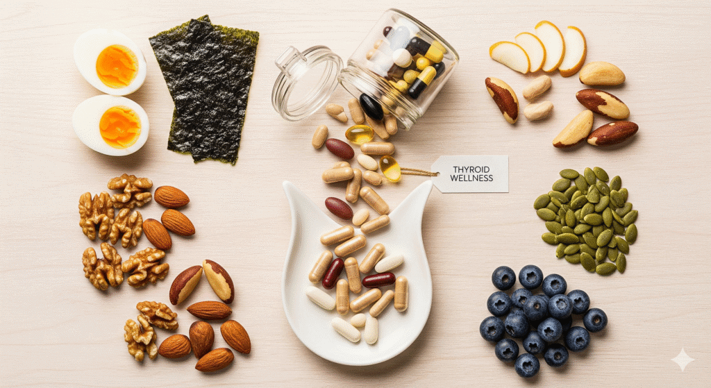 Thyrolin capsules with natural thyroid-supporting ingredients – promoting hormonal balance