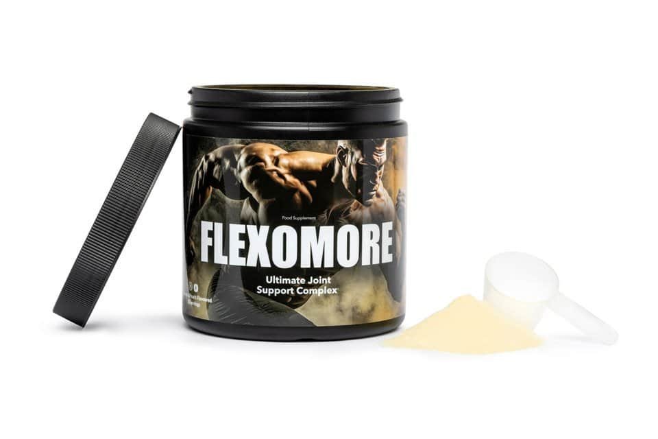Flexomore natural joint supplement to reduce soreness, support cartilage, and enhance mobility