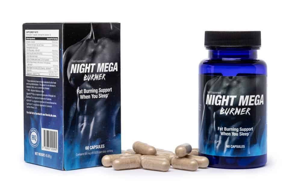 Night Mega Burner fat burning supplement for better sleep and metabolism support