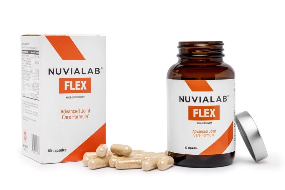 NuviaLab Flex supplement for joint support, improved flexibility, and reduced discomfort