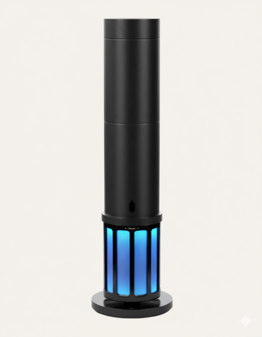 Aroma360 SPKR™ scent diffuser with built-in Bluetooth speaker and fragrance system