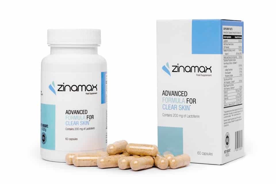 Zinamax acne supplement for clearer and healthier skin