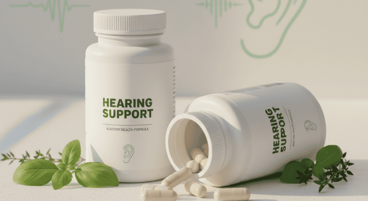Natural supplements to support hearing, ear health, and auditory wellness