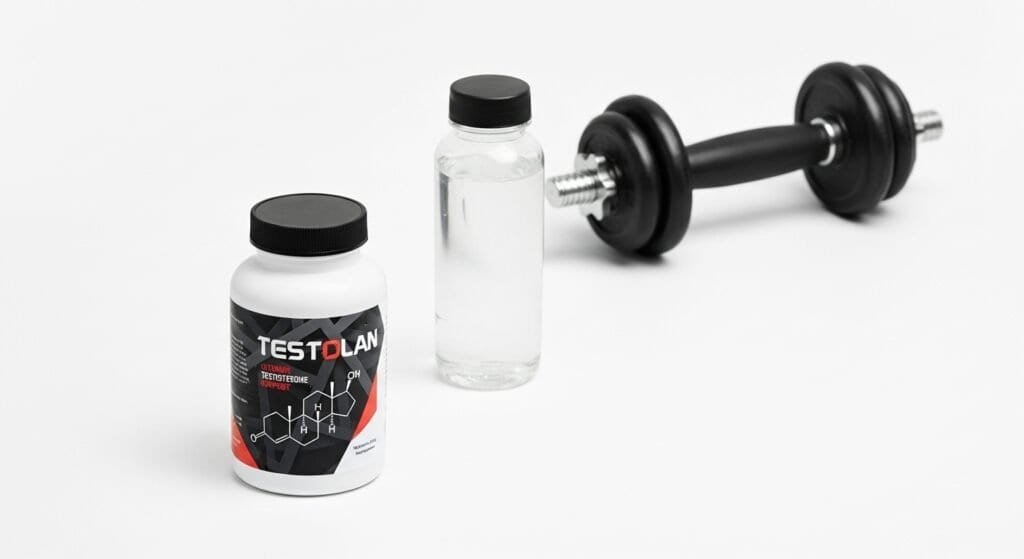 Testolan supplement helping to maintain optimal testosterone levels for increased strength and vitality