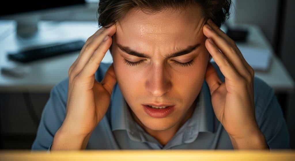 Mental exhaustion and frustration from lack of focus and brain fog