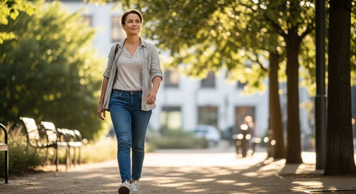 Confident person enjoying an active, healthy lifestyle after improving prostate health naturally.