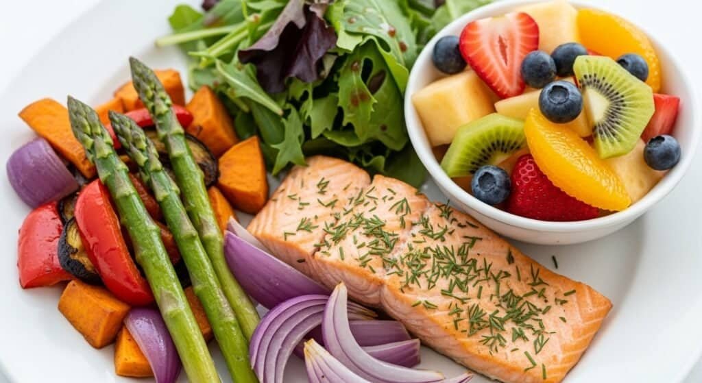 A balanced, nutrient-rich diet to support overall health and reduce stress naturally