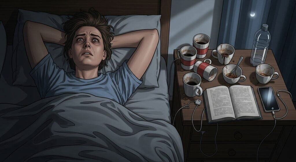 The struggle of sleepless nights – feeling frustrated and drained from poor sleep