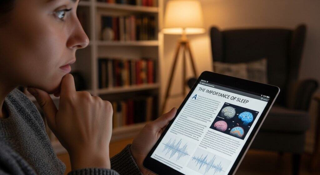 Discovering the importance of sleep – realizing that quality sleep is key to overall well-being