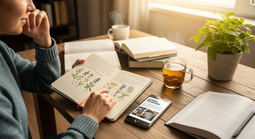 Person discovering natural health solutions for fresh breath