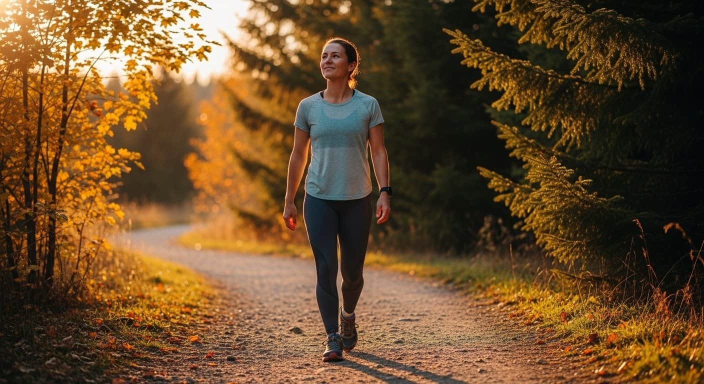 Confident person walking pain-free after improving joint health naturally